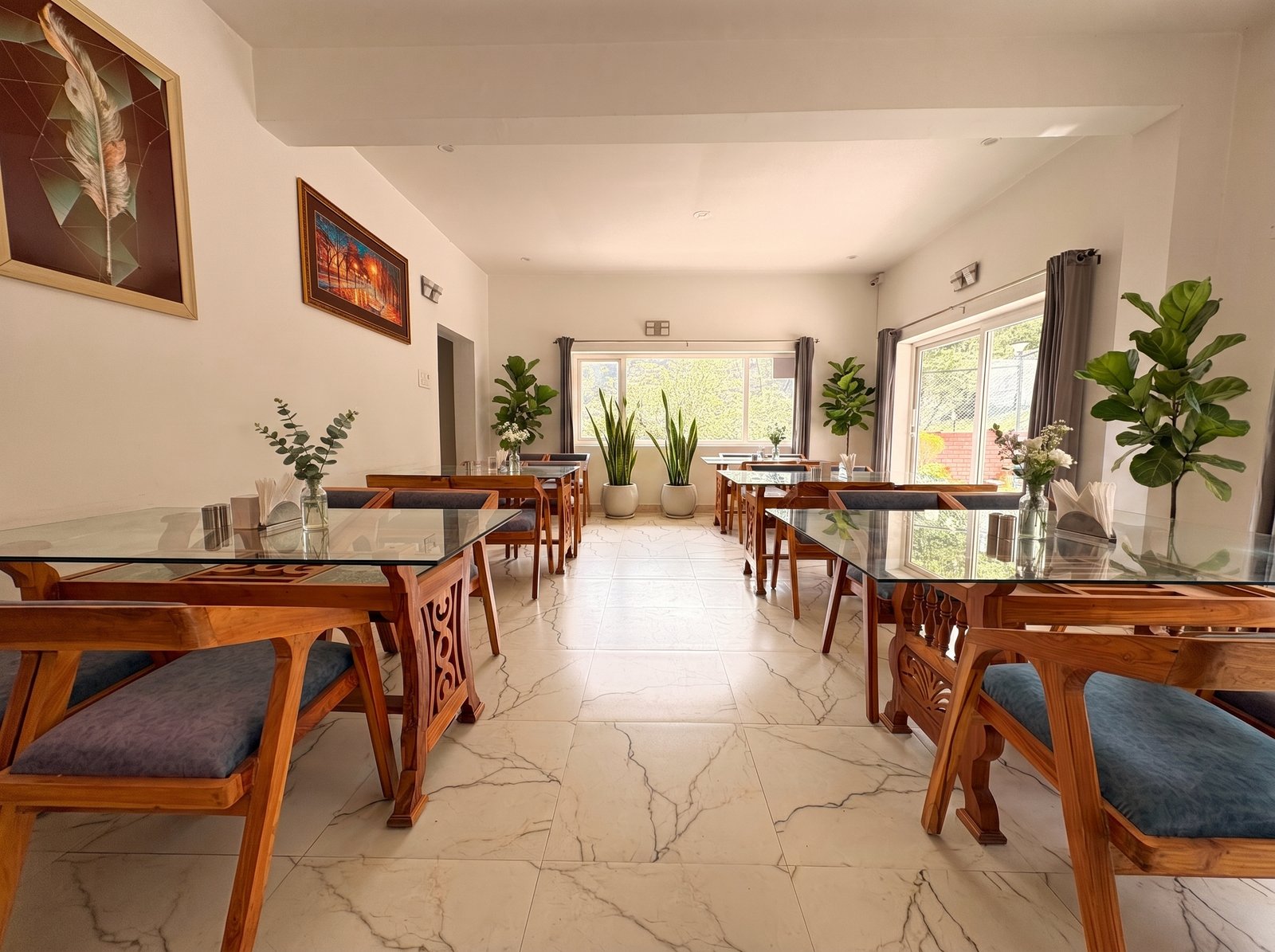 Dining corner at Dahabi Divine Himalayan Resort