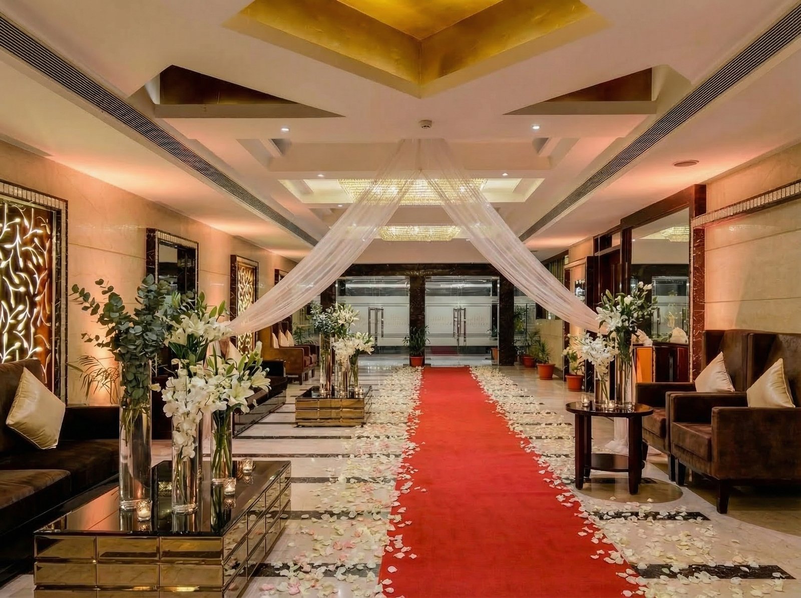 Wedding venue with elegant decor