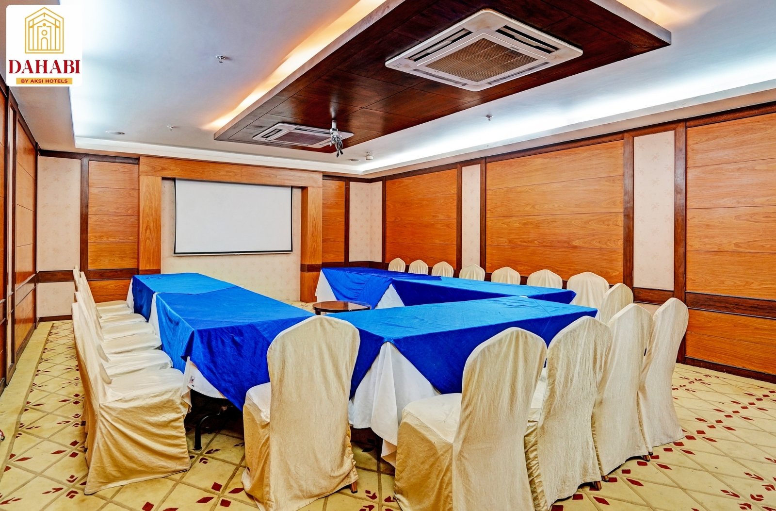Festive decor at the banquet hall in Gurugram, Dahabi City Mark