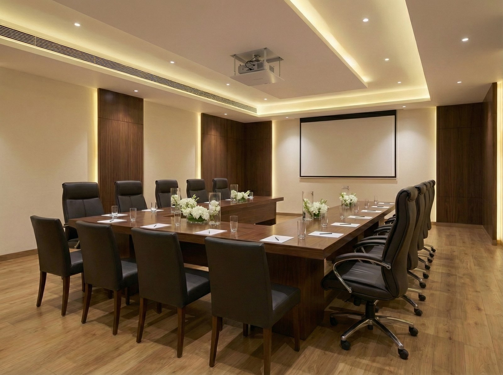 Boardroom setup at Dahabi